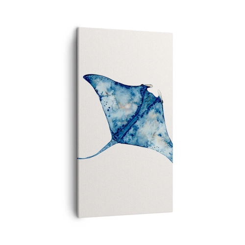 Schilderen op canvas - Leven in blauw - 45x80 cm