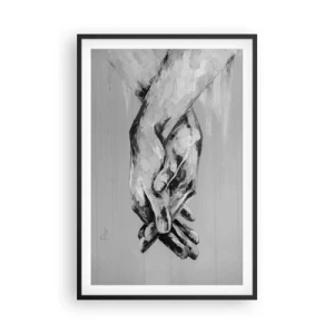 Poster in een zwarte lijst - Begin… - 61x91 cm