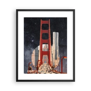 Poster in een zwarte lijst - Altijd in het centrum - 40x50 cm