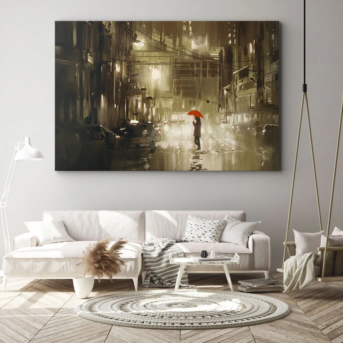Schilderen op canvas - Alleen maar niet eenzaam - 120x80 cm