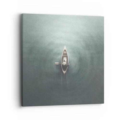 Schilderen op canvas - Door het maanmeer - 40x40 cm