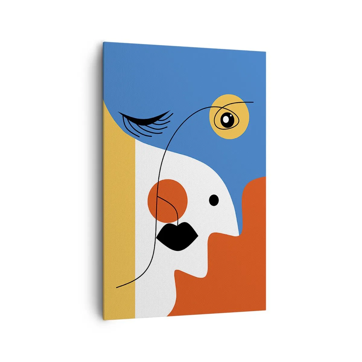 Schilderen op canvas - Gedeconstrueerd portret - 80x120 cm