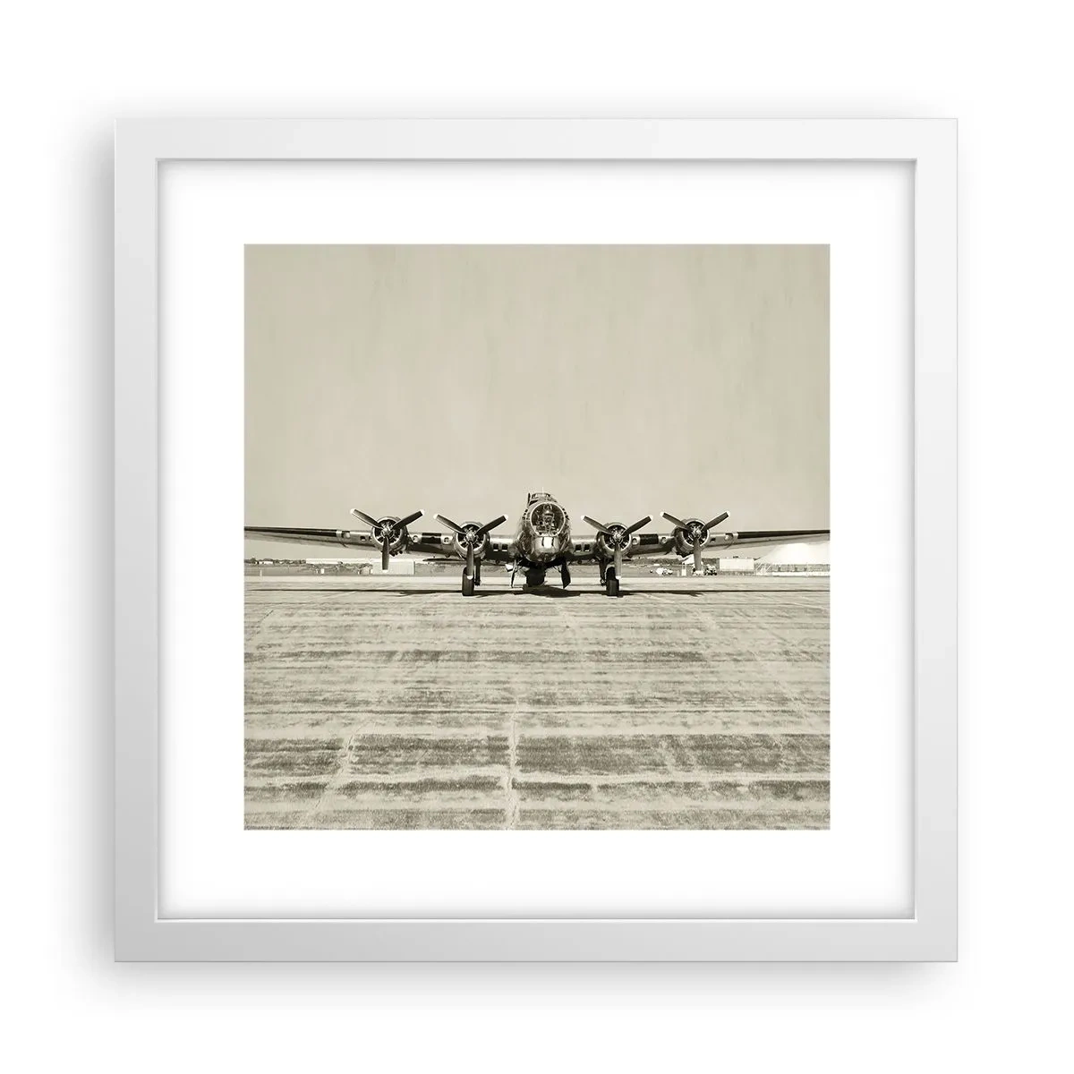 Poster in een witte lijst - Zoals altijd klaar - 30x30 cm