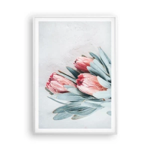 Poster in een witte lijst - Schaamt zich voor hun eigen schoonheid - 70x100 cm