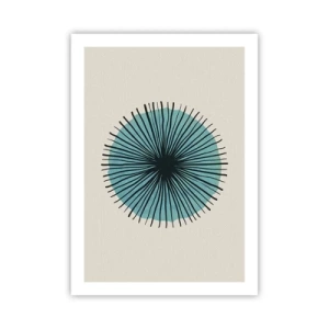 Poster - Stralend in het blauw - 50x70 cm