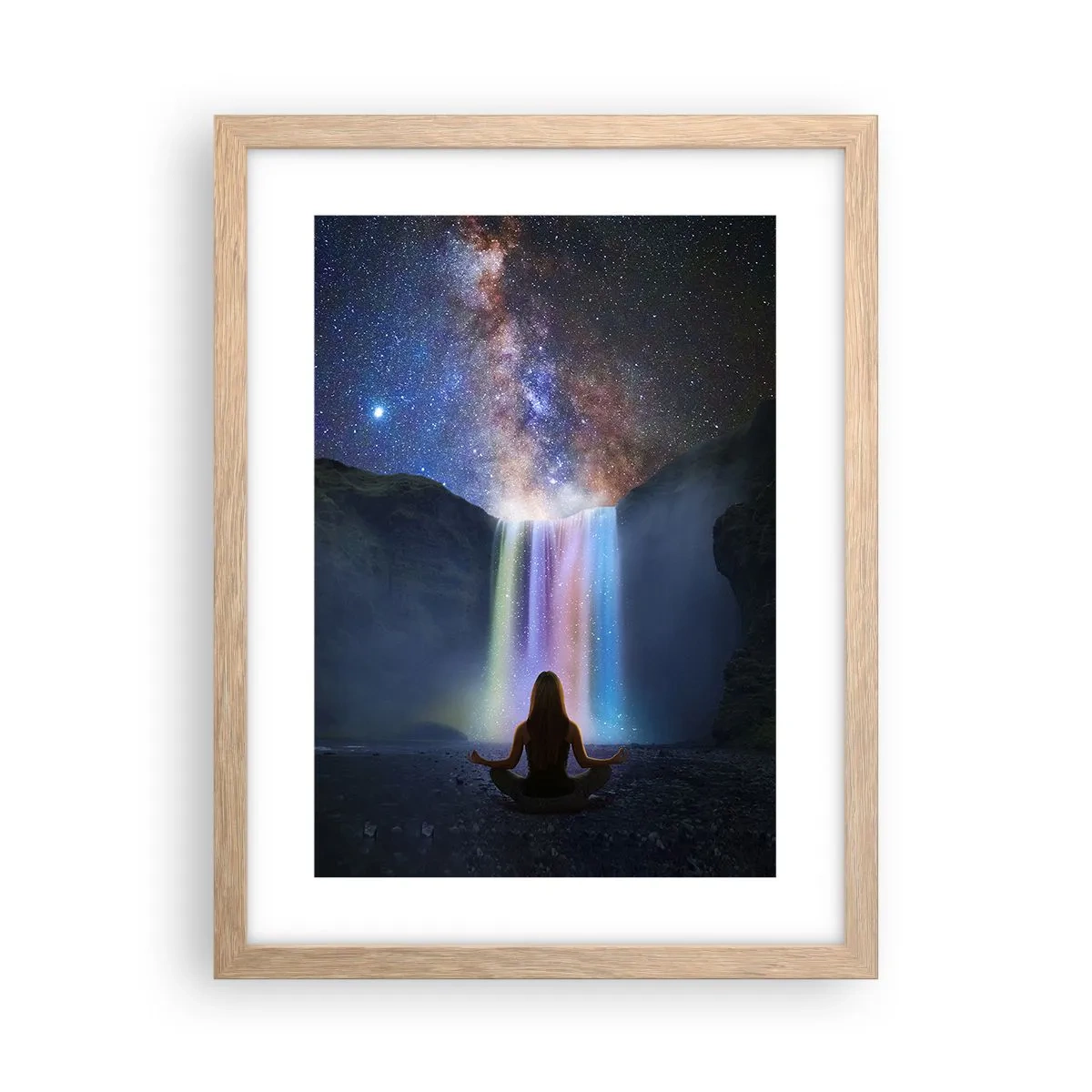 Een poster in een licht eiken lijst - Absolute harmonie - 30x40 cm