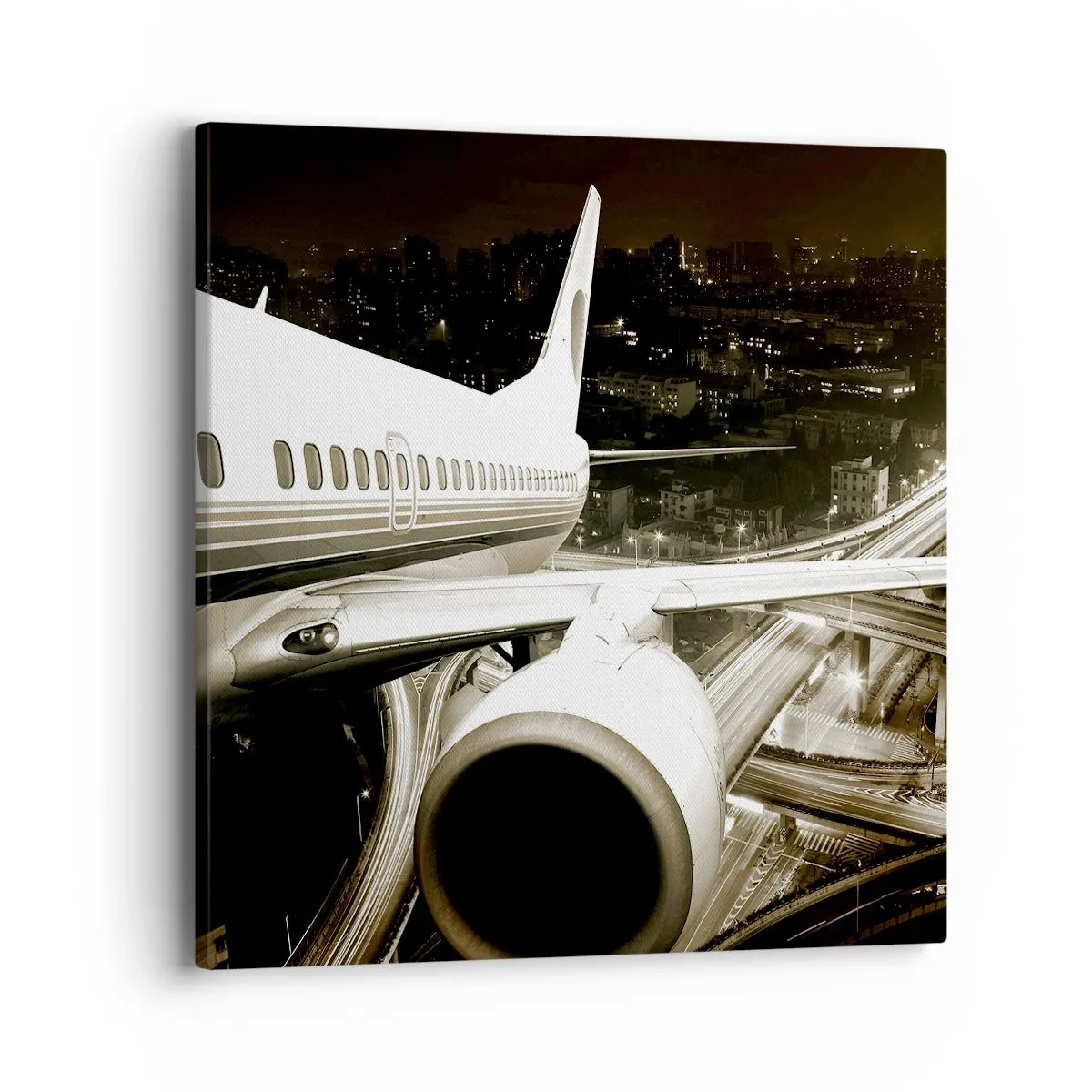 Schilderen op canvas - Vlieg de nacht in - 40x40 cm