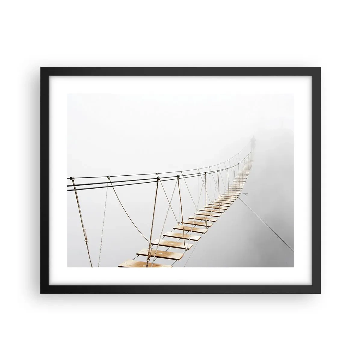 Poster in een zwarte lijst - Waar zal het je brengen? - 50x40 cm