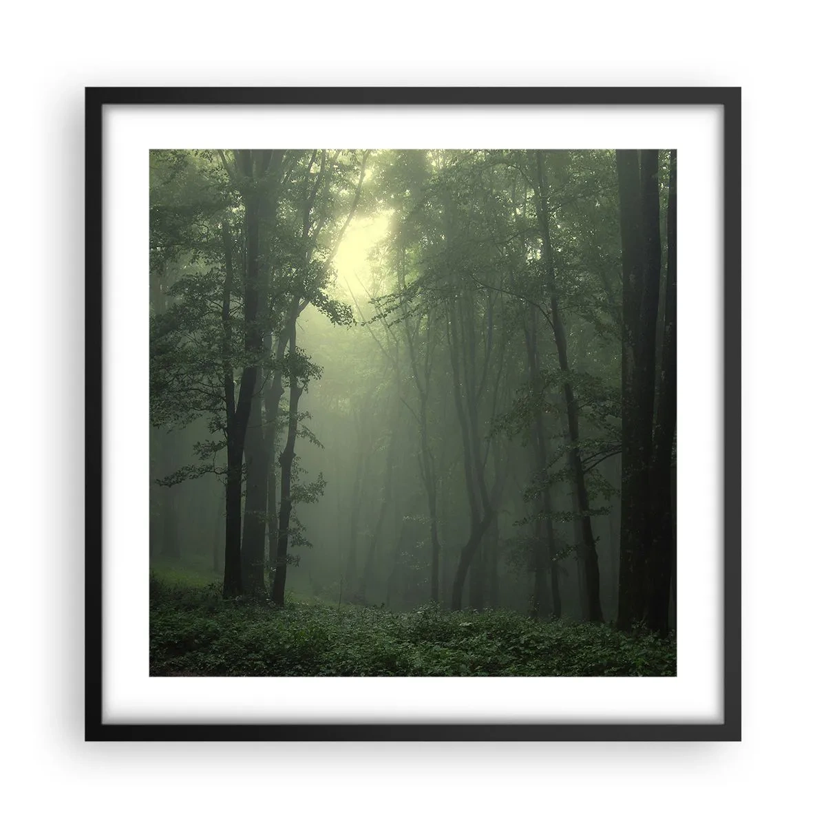 Poster in een zwarte lijst - Voordat hij wakker wordt - 50x50 cm