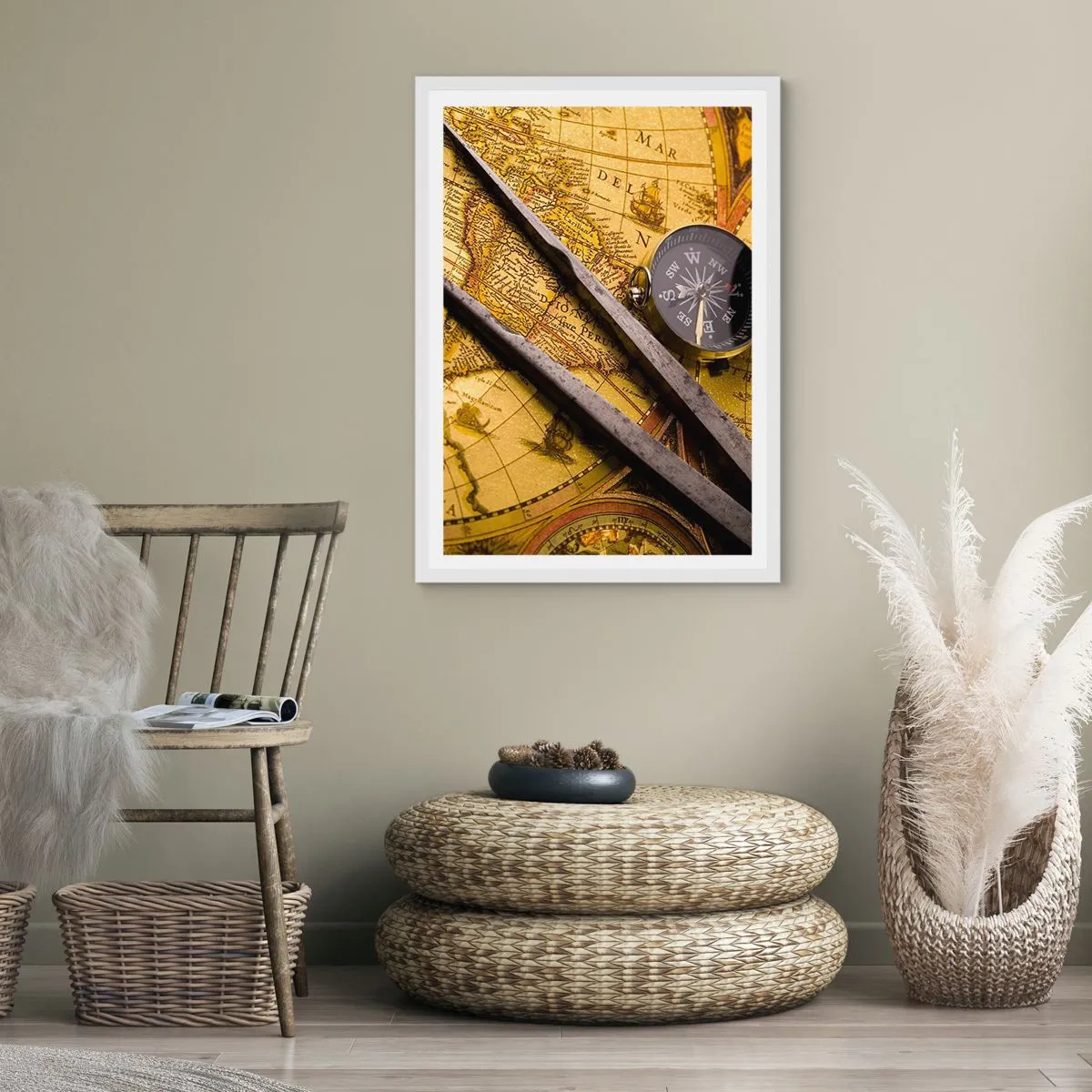 Poster in een witte lijst - Waar zijn deze schatten? - 70x100 cm