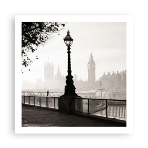 Poster - Ochtend in Londen - 60x60 cm