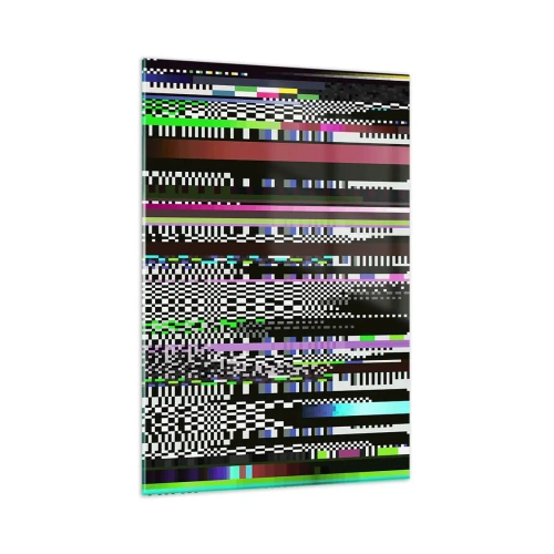 Schilderen op glas - Het controlebeeld van de werkelijkheid - 80x120 cm