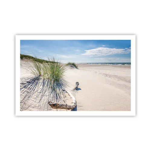 Poster - De mooiste zandstrand? Oostzee-strand - 91x61 cm