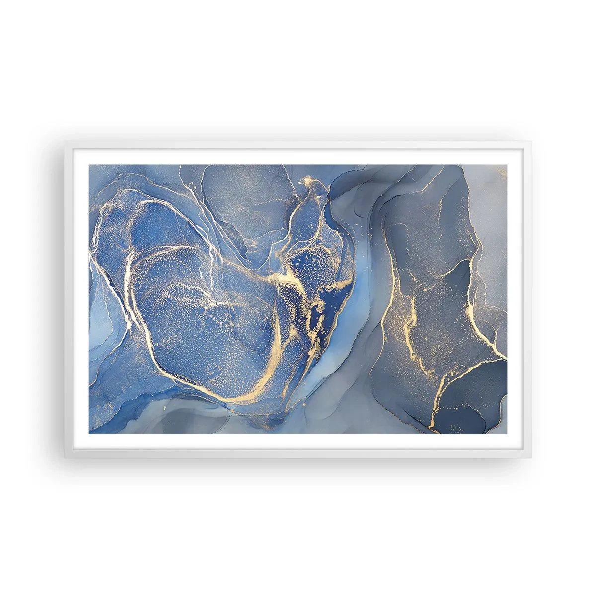 Poster in een witte lijst - Goudstof - 91x61 cm