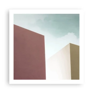 Poster - De geometrie van een zonnige zomer - 60x60 cm