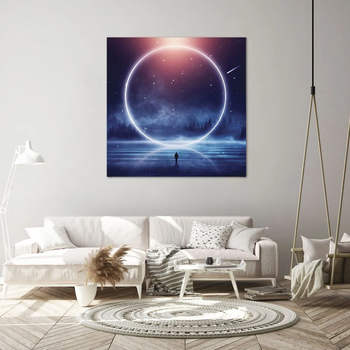 Schilderen op canvas - Ze zijn er al... - 70x70 cm