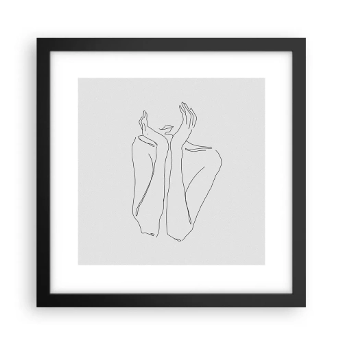 Poster in een zwarte lijst - Waar meisjes van dromen - 30x30 cm