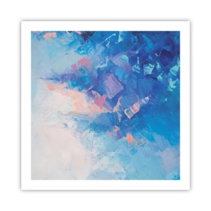 Poster - Winter abstractie - 60x60 cm