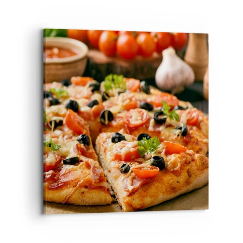 Schilderen op canvas - Je bent er weer mee weggekomen - 70x70 cm