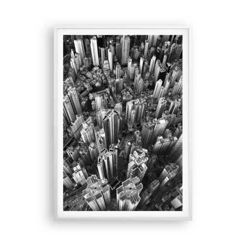 Poster in een witte lijst - Nog steeds hoger en hoger - 70x100 cm