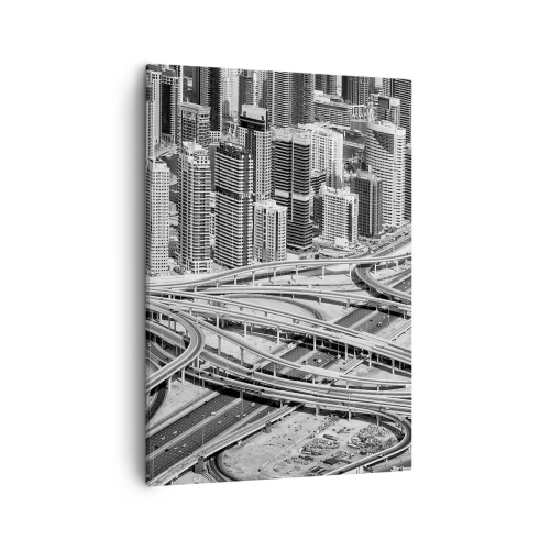 Schilderen op canvas - Dubai - de onmogelijke stad - 50x70 cm