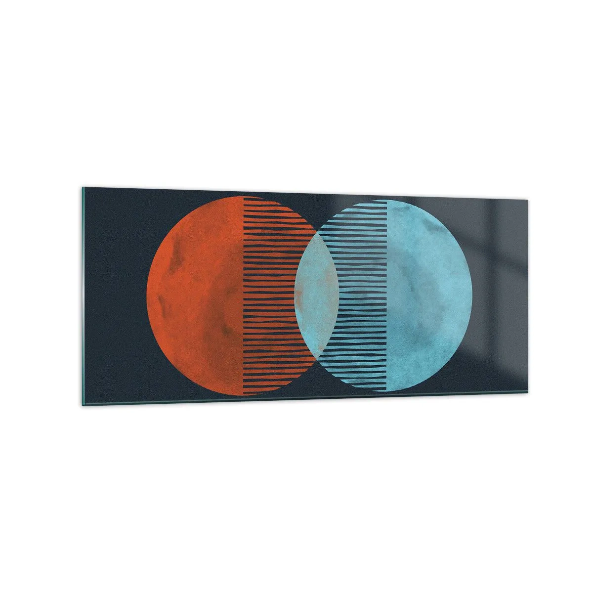 Schilderen op glas - Astronomische fantasie - 120x50 cm