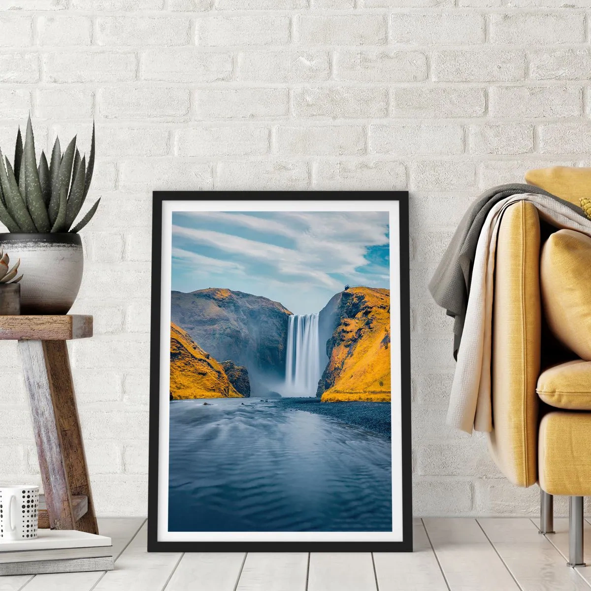 Poster in een zwarte lijst - Eeuwige duur, eeuwige beweging - 40x50 cm