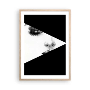 Een poster in een licht eiken lijst - Altijd niet ontdekt - 50x70 cm