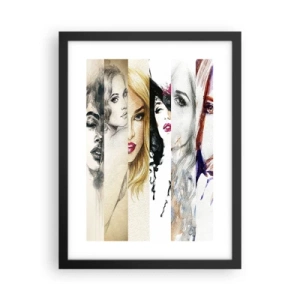 Poster in een zwarte lijst - En jij bent het altijd - 30x40 cm