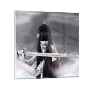 Schilderen op glas - Mooi en gevaarlijk - 30x30 cm