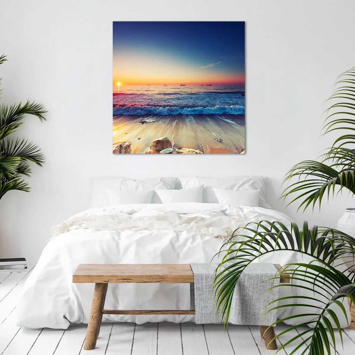Schilderen op canvas - Hoe zit het met de horizon? - 40x40 cm