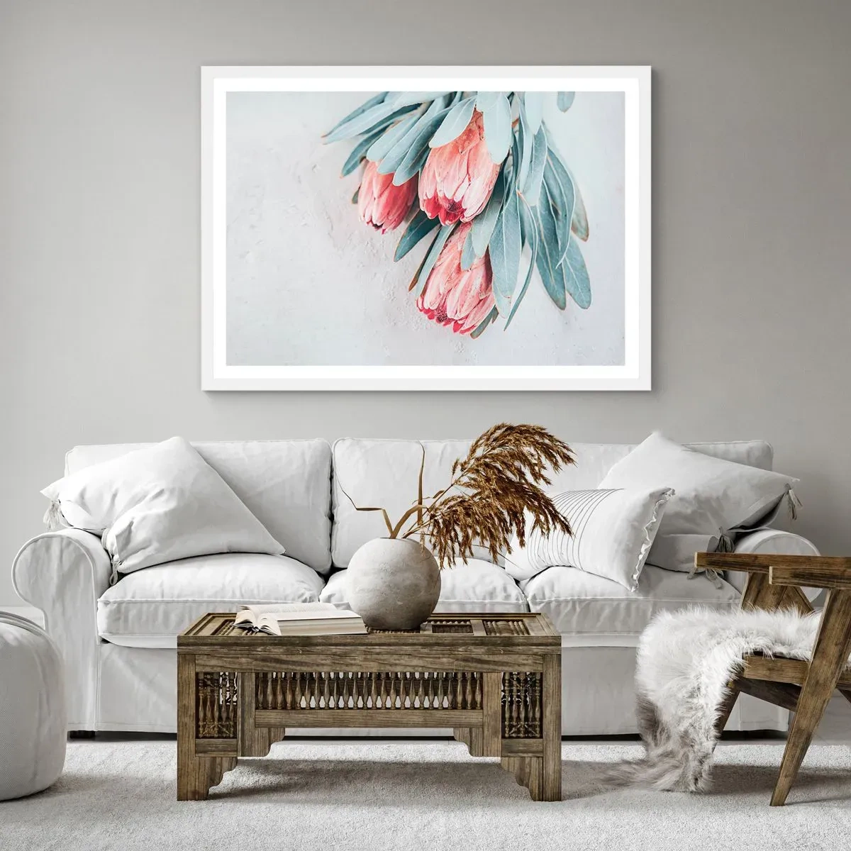Poster in een witte lijst - Schaamt zich voor hun eigen schoonheid - 40x30 cm