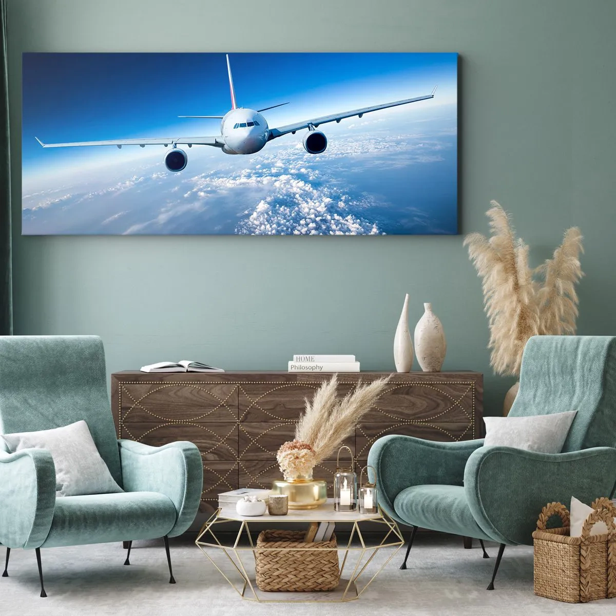 Schilderen op canvas - Ik vlieg omdat ik dat wil - 140x50 cm