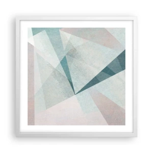 Poster in een witte lijst - Makkelijk maar dynamisch - 50x50 cm