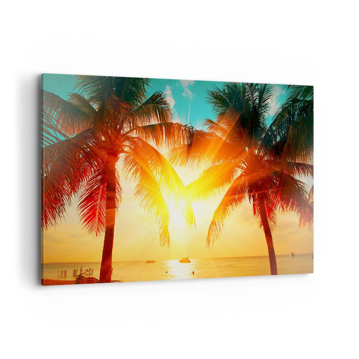 Schilderen op canvas - Exotisch koppel - 120x80 cm