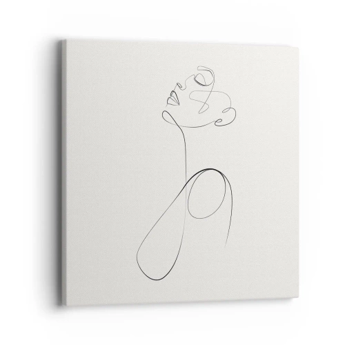 Schilderen op canvas - Loopt in dromen - 40x40 cm