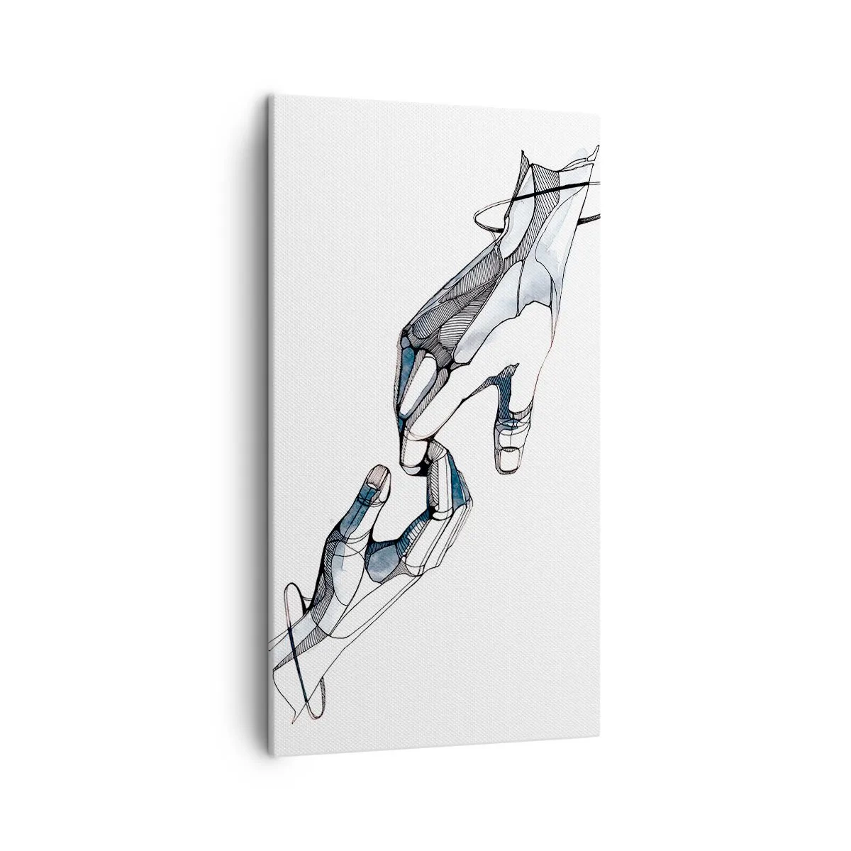 Schilderen op canvas - Een goed gebaar - 45x80 cm