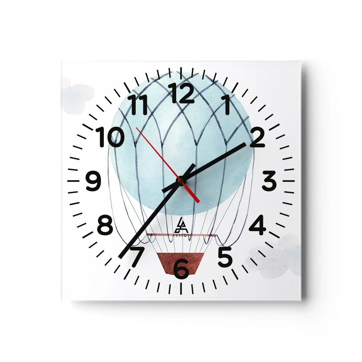 Wandklok - Klok - Hekemaal in de wolken - 40x40 cm