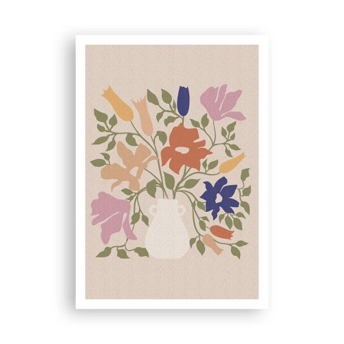 Poster - Fijn boeket - 70x100 cm