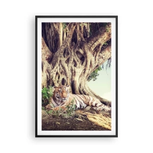 Poster in een zwarte lijst - Uitzicht vanuit het boek Genesis - 61x91 cm