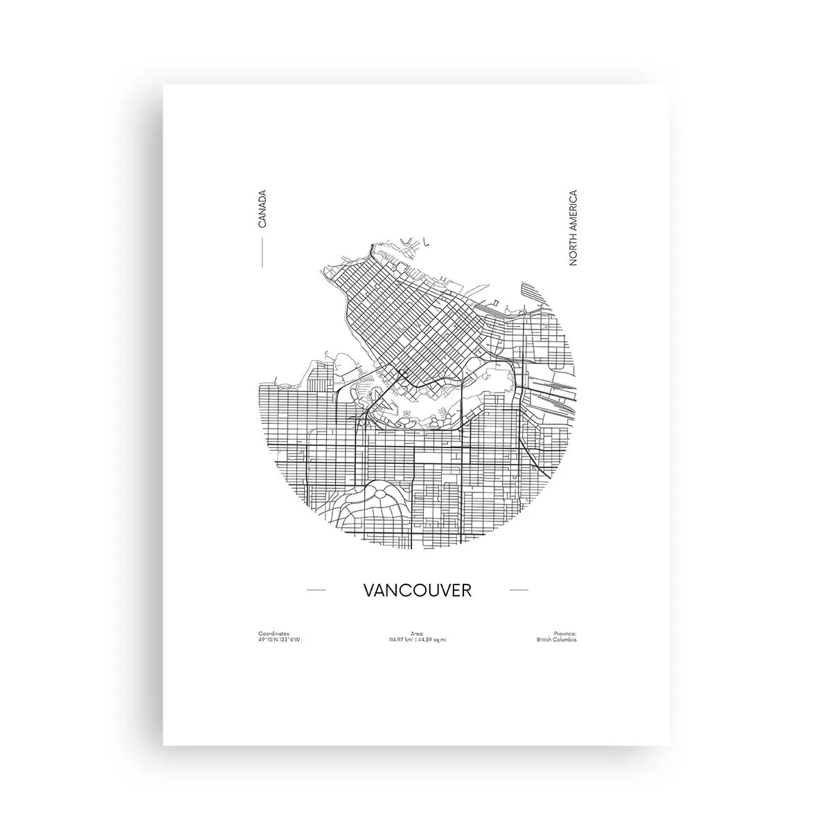 Poster - Anatomie van Vancouver - 30x40 cm