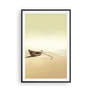 Poster in een zwarte lijst - Geheugen van de Stille Zuidzee - 61x91 cm
