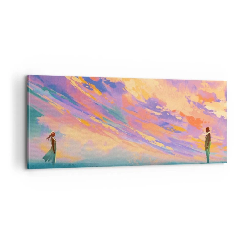 Schilderen op canvas - Aantrekkingskracht - 100x40 cm