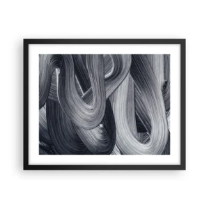 Poster in een zwarte lijst - De vloeibaarheid van de werkelijkheid - 50x40 cm