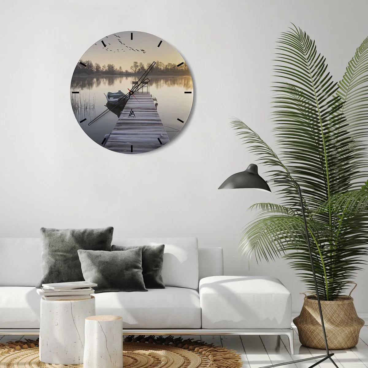 Wandklok - Klok - Ik ben zo terug - 40x40 cm