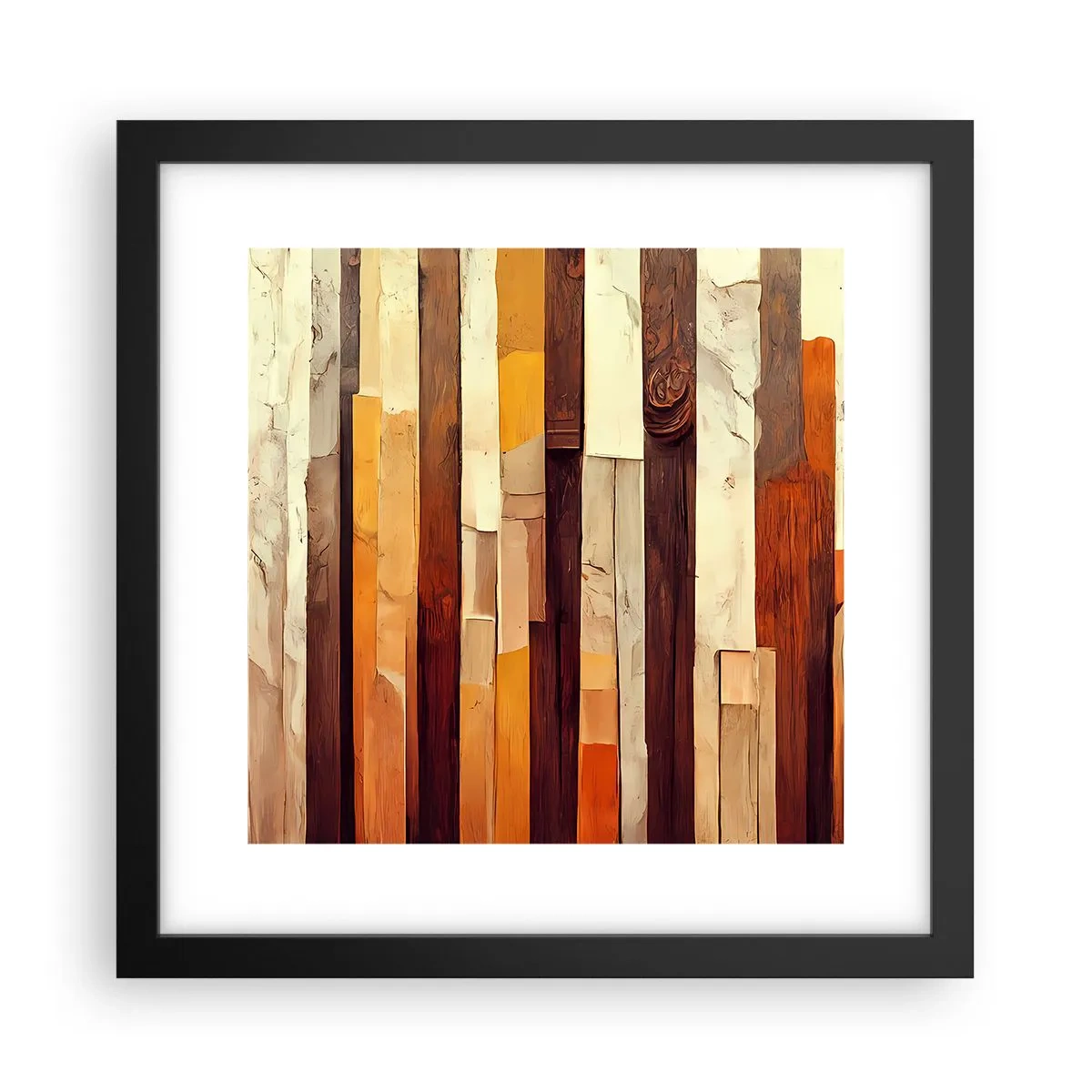 Poster in een zwarte lijst - Anthem van de bosbomen - 30x30 cm