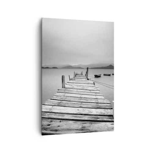 Schilderen op canvas - Achter bergen en zeeën - 70x100 cm