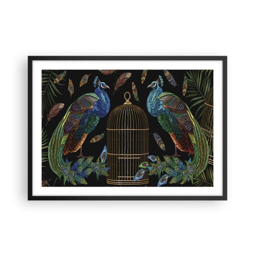 Poster in een zwarte lijst - In koninklijke gewaden - 70x50 cm