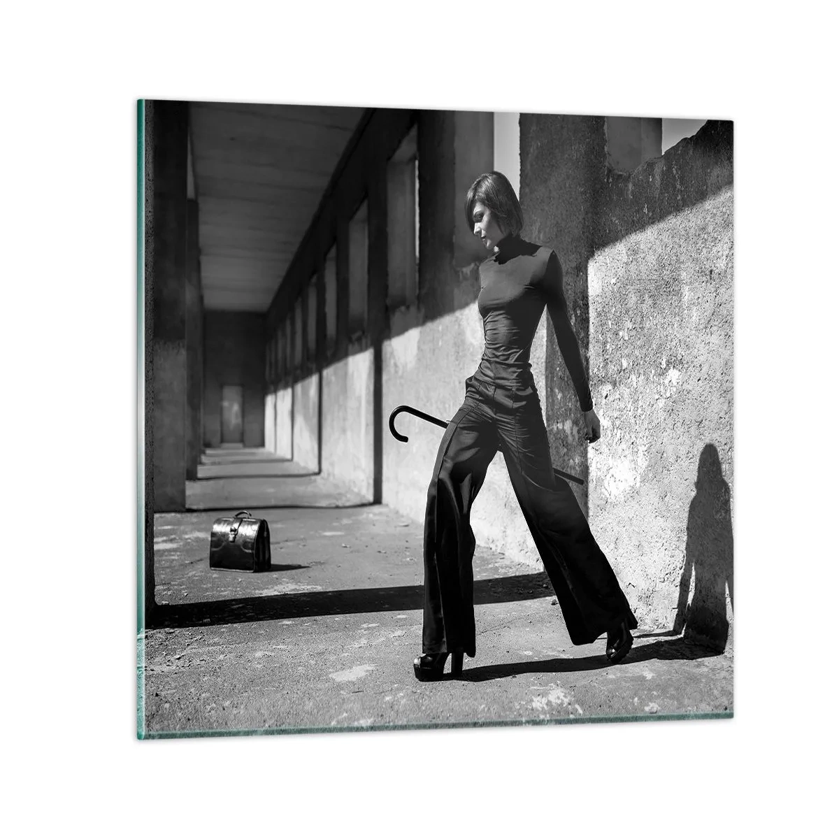 Schilderen op glas -   Stedelijke elegantie - 50x50 cm