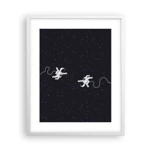 Poster in een witte lijst - Kosmische dans - 40x50 cm